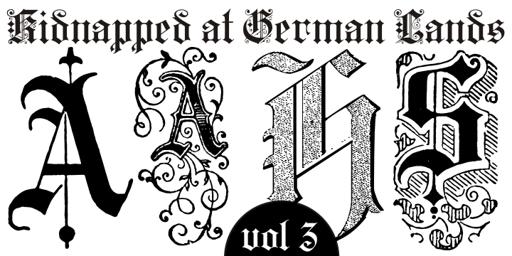 Kidnapped at german lands three font